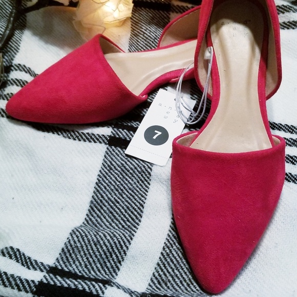 Shoes - Flats, Red, Shoes